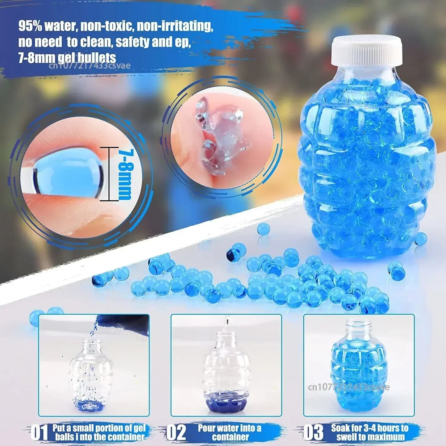 10,000 Pieces Gel Water Balls - 